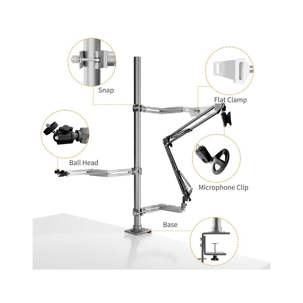 Camera Mount with flexible arm